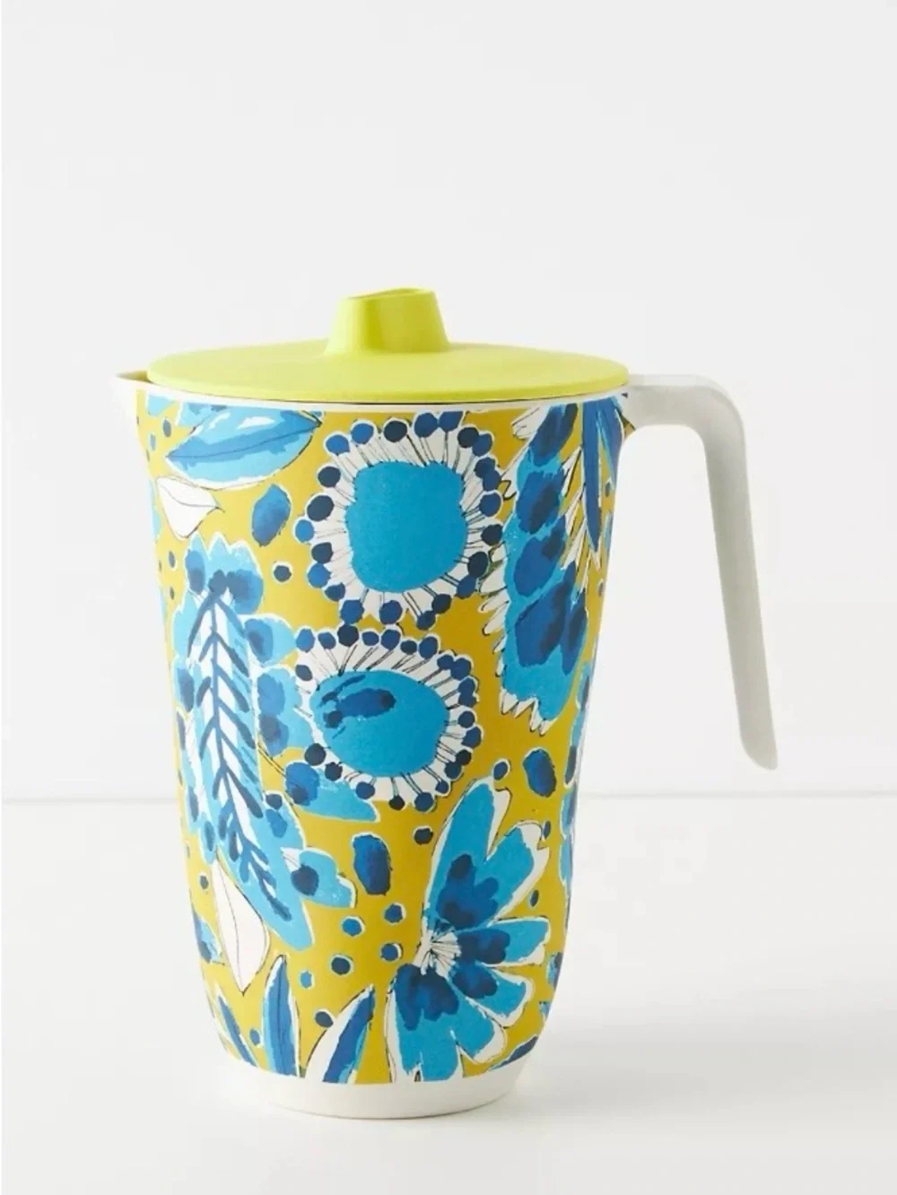 Vera for Anthropologie Periwinkle Bamboo Melamine Pitcher, 2 Plates and Tumbler
